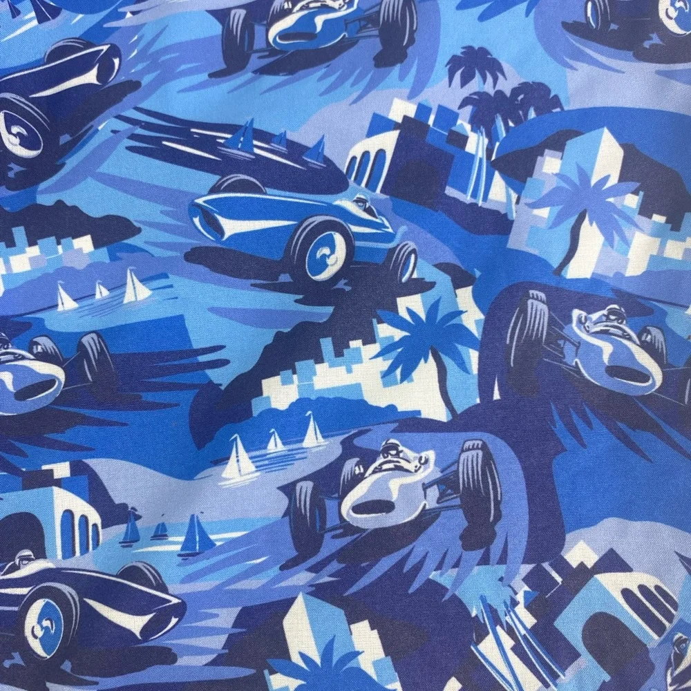 NWT Peter Millar Seaside Monaco Madness ATL Blue w/Koozie Swim Trunks Suit $98